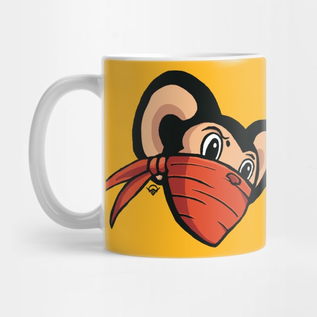 Ninja Mouse head by Wilson Ramos Jr